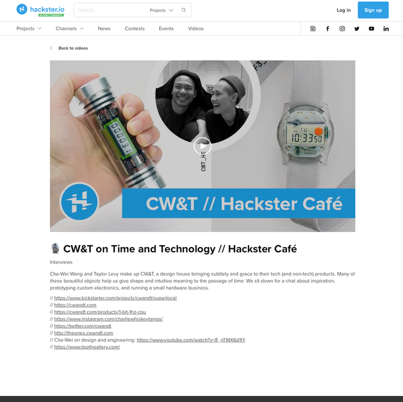 CW&T on Time and Technology