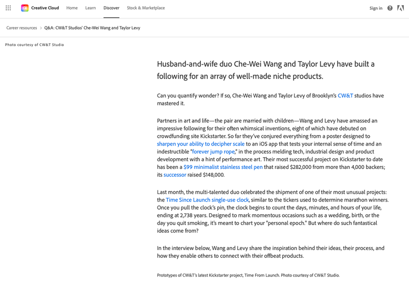 Q&A: CW&T Studios' Che-Wei Wang and Taylor Levy